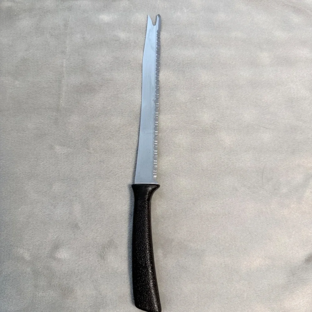 Vintage Quikut Serrated Slicing Knife Fork Tip Surgical Stainless USA 13